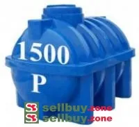 Емкость горизонтальная круглая Евро Пласт 1500 литров (с двойной стенкой)