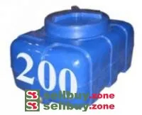 Емкость прямоугольная горизонтальная 200 литров